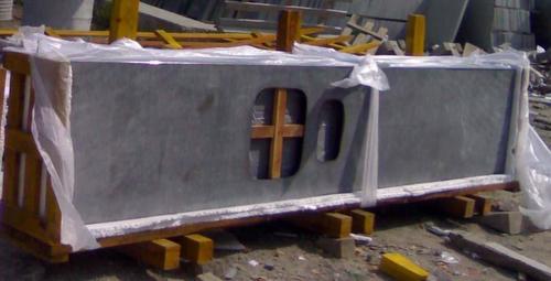 Granite Counter Top - 2cm Thickness, Gray, Beveled Edge | Durable, Elegant, Stain-Resistant, Heat-Resistant, Polished Finish