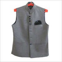 Nehru Jacket - Cotton Wool, Sleeveless, Three Pockets | Tear Resistant, High Comfort, Easy To Clean, Colorfast, Waterproof