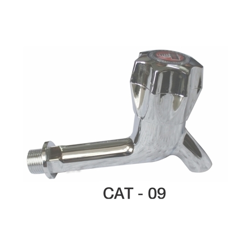 ABS Chrome Bib Cock Long Body