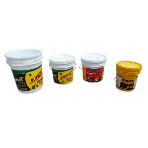 Hdpe Lubricating Containers - High Density Polyethylene, 5-20 Liter, White and Yellow, Soft Round Design | Chemical-Resistant, Lightweight, Elegant Pattern
