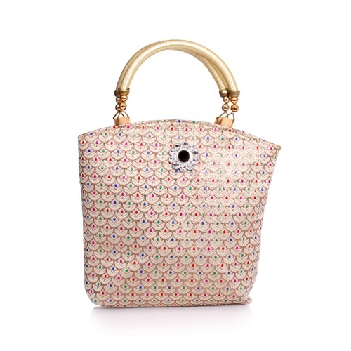 Hand Bag - Motif with Thread Handle