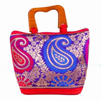 Wooden Handle with Mixed Print Design Small