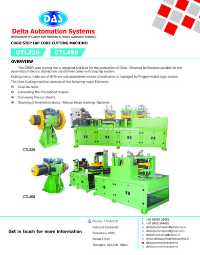 CRGO Core cutting Machine CRGO Core cutting Machine