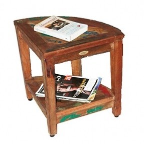 Reclaimed Wooden Corner Table