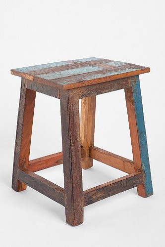 Reclaimed Wooden Stool