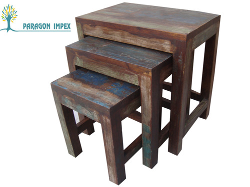 Reclaimed Wood Nest of Table