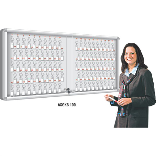 Sliding Glass Steel Back Key Cabinets