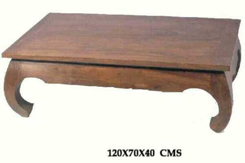 Royal Sheesham Coffee Table - Sheesham Wood, 120x70x40 cm | Durable Wood, Elegant Design, Spacious Top, Curved Legs, Easy Assembly