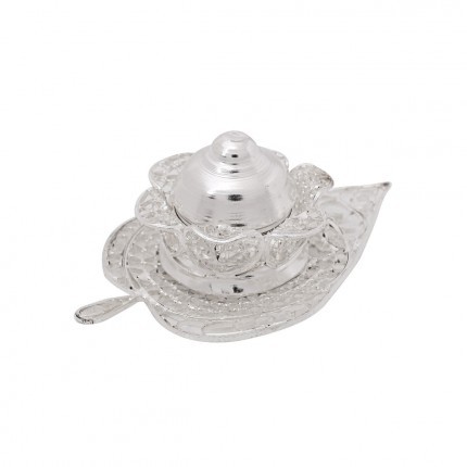 German Silver Kum Kum Box Jali Large