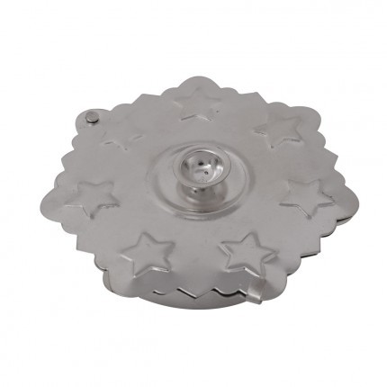 Silver Coated Kum Kum Holder With Slider