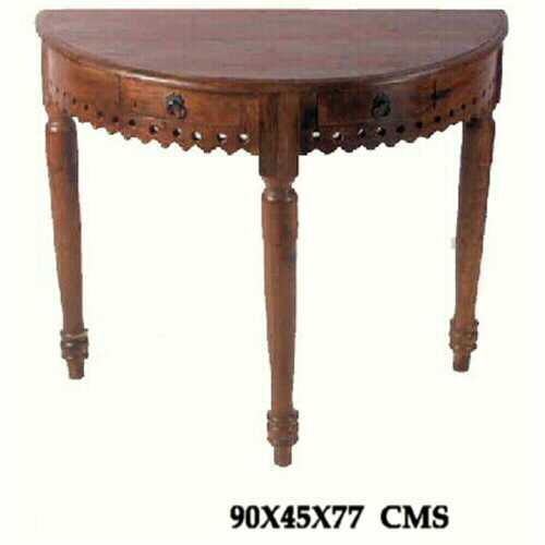 Royal Sheesham corner table with Two Drawer