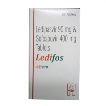 Ledipasvir 90 mg And Sofovir 400 mg Tablets 