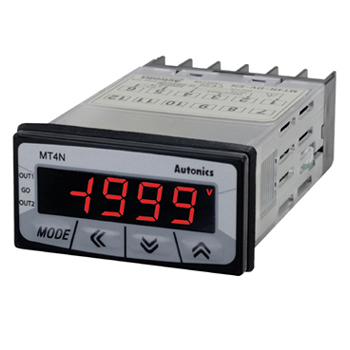 Grey And Black Mt4N-Dv-E4 (12-24Vdc-Ac) Autonics Panel Multimeter