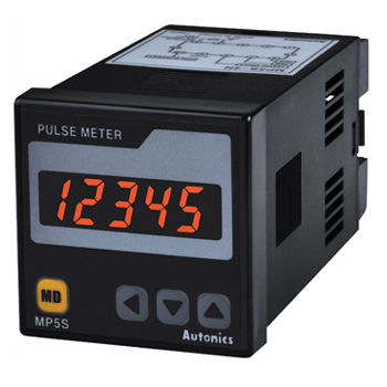 Black Mp5W-48 (Npn+Rs485) Autonics Pulse Meter