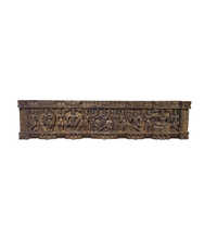Carved Wood Panel with Antique finish - Krishna in various forms