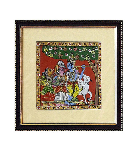 Paitkar Painting A folk art of Eastern India - Krishna with Gopies