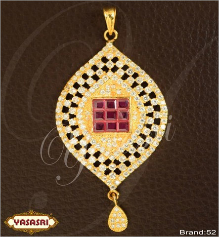 Cz Locket - Gold Plated with Ruby Stone, 3.2 mm Thickness, 5-10 g Weight for Women, Perfect for Gifts and Parties