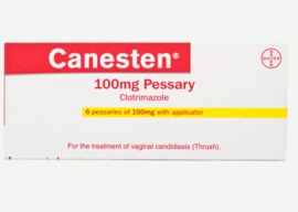 Canesten Cream - 100mg Clotrimazole, 6 Vaginal Pessaries | Antifungal, Yeast Treatment, Vaginal Candidiasis