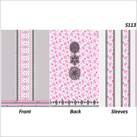 Printed Ladies Unstitched Suit Fabrics