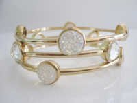 Druzy Gold Bracelets
