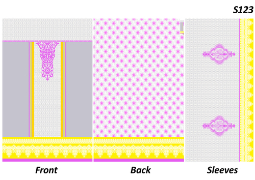 Unstitched Ladies Printed Suit Fabric