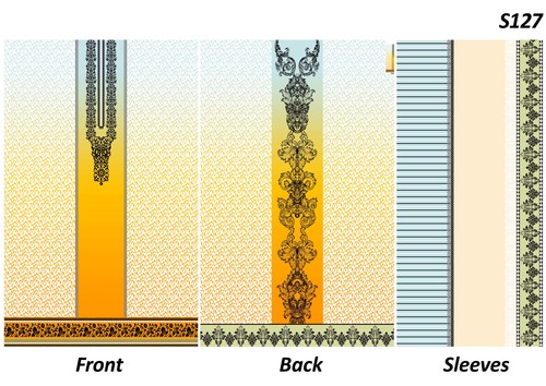 Ladies Printed Fabrics - Cotton Blend, 44 Inches, Yellow | Stylish Prints, Soft, Durable, Versatile, Comfortable