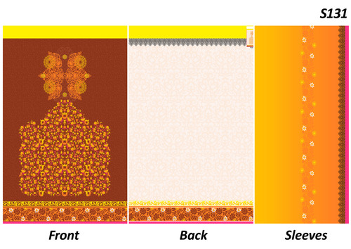 Unstitched Cotton Ladies Suit 