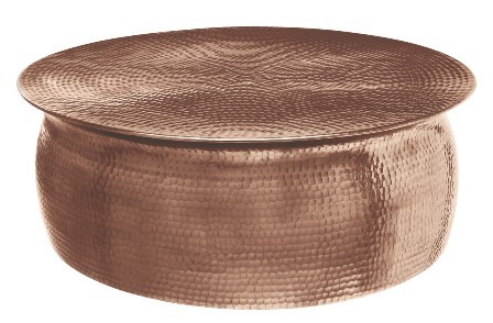 Copper Hammered Coffee Table