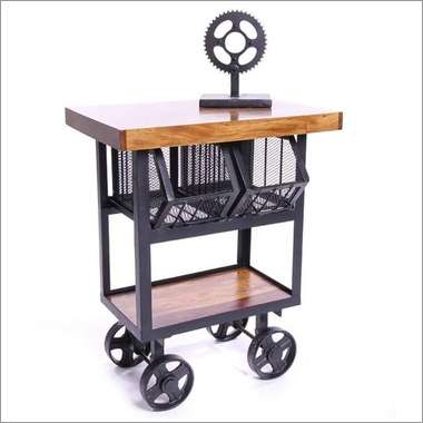 Industrial Corner Table