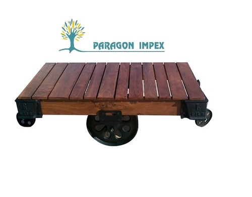 Industrial coffee table