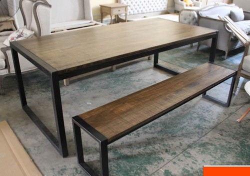 Industrial Garden Bench