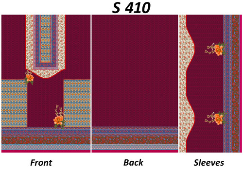 Ladies Printed Fabrics - Cotton Blend, 55" Length, Maroon | Stylish Prints, Soft Texture, Durable, Elegant Design