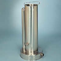 Automatic Pipette Washer - Stainless Steel, 63 Cm Height, 15 Cm Diameter, Siphoning Principle | Compact Built, Removable Holder, Rust Proof, Seamless Finish