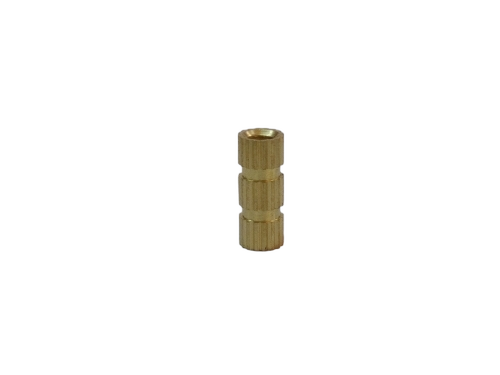 Brass Long Inserts - Free Cutting Brass IS 319 Type, Various Thread Types | High Grade Material, Deep Groove for Maximum Pull Out Resistance