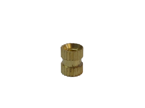 Brass Plastic Moulding Inserts - Free-Cutting Brass, ISO Metric Threads 2-10mm, Natural Brass Finish, ±0.05mm Tolerance | Ideal for Plastic & Rubber Molding
