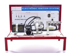Electronic Ignition System of an Automobile - Plastic and Steel, Functional Unit for Educational Demonstration, Red Color, 12V Power Source, Sequential Sparks