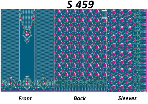 Ladies Printed Fabrics - Cotton Blend, 44 Inches Width, Teal | Stylish Prints, Soft Fabric, Comfortable Wear