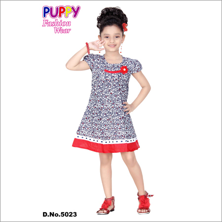 Girls Fancy Cotton Frock