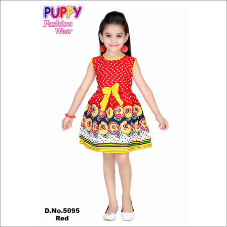 Girls Red Frocks