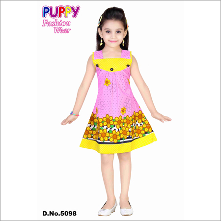 Printed Kids Frocks Printed Kids Frocks