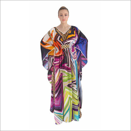 Digital Printed Kaftan Dress