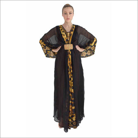 Crystal Animal Print Kaftan