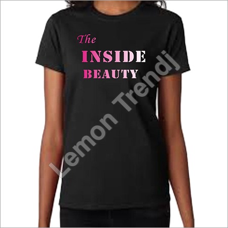 Lemon Round Neck Girls T shirt