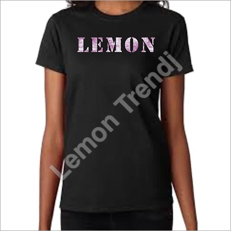 Lemon Round Neck Girls T shirt