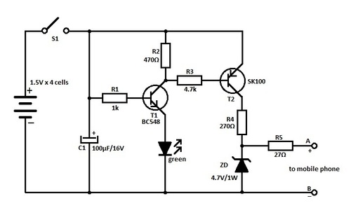Mobile Charger Circuit Mobile Charger Circuit