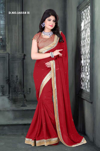 Heavy Stitch Blouse Saree
