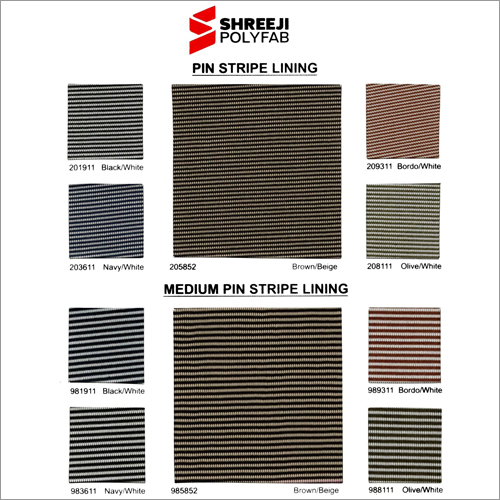 Pin Strip Lining & Medium Pin Stripe Lining