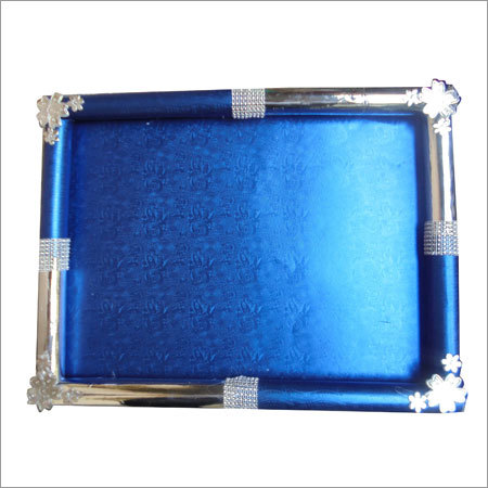 Dry Fruit Tray - Metal, 12x8x2 Inches, Blue | Elegant Design, Durable, Easy to Clean, Food Safe, Preserves Freshness