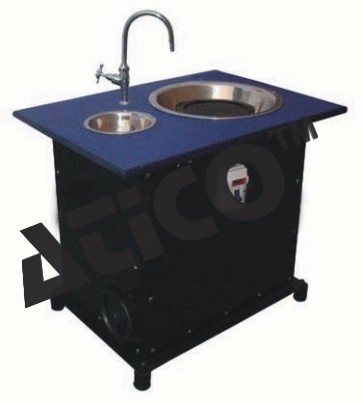 Disc Polishing Machines - Steel Spindle, 20 Cm Disc, Aluminum Drain Jacket | Balanced, Removable Disc, Variable Speed, Water Reservoir