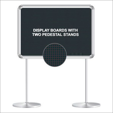 Display Boards With Two Pedestal Stands
